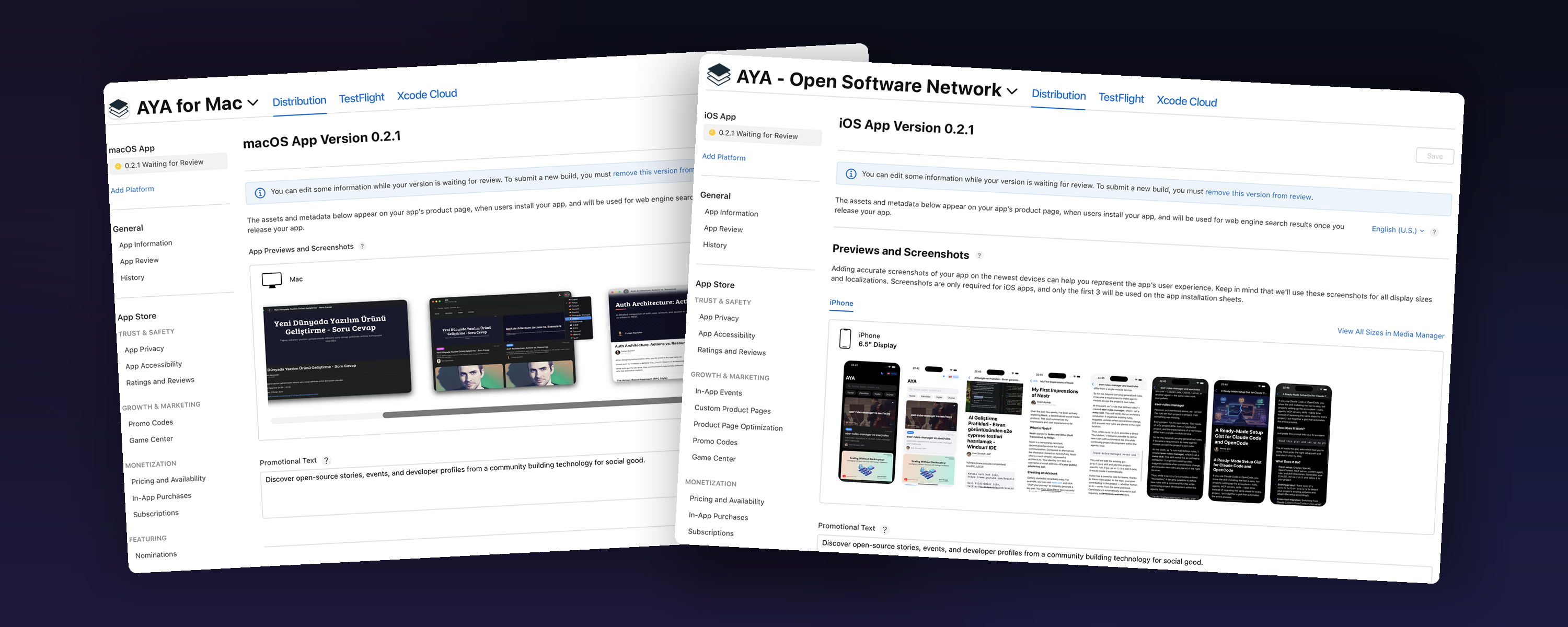 Açık Kaynak Pazartesi'si: AYA — Açık Yazılım Ağı iOS ve macOS Uygulamaları